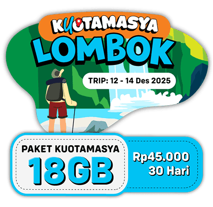 Kuotamasya Lombok 18 GB
